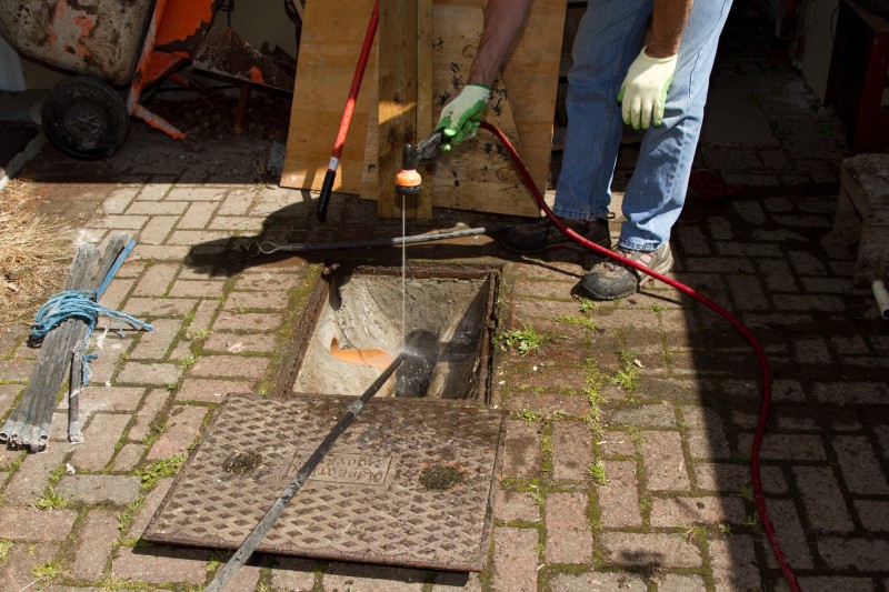 Drain work in progress in Swiss Cottage
